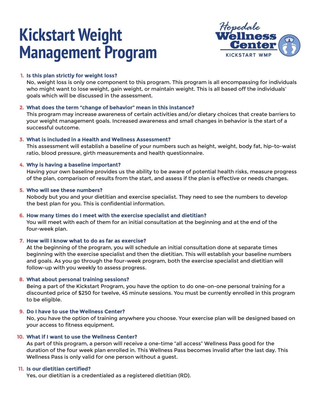 Kickstart Weight Management Program 2024 FAQ 8.27.24